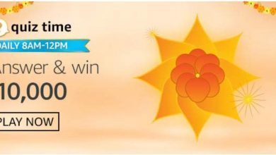 Amazon 27th Sep 2020 Quiz Answers