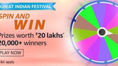 Amazon Spin And Win Great Indian Festival Edition