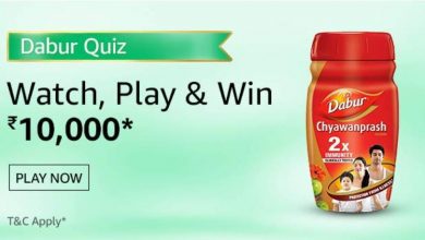 Today's Amazon Dabur Quiz