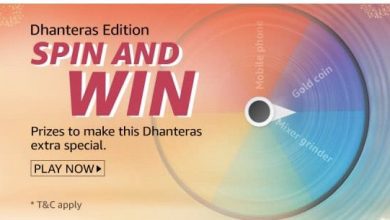 Amazon Dhanteras Edition spin and win quiz