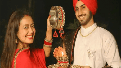 Neha Kakkar & Rohanpreet Singh Karva Chauth Celebration