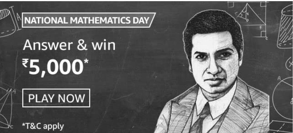 Amazon National Mathematics Day Quiz