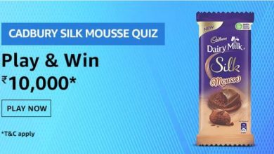 Amazon Cadbury Silk Mousse Quiz Answers