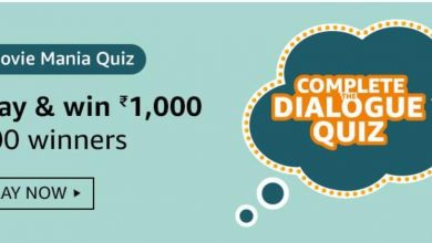 Amazon Movie Mania Quiz Answers