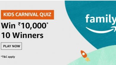 Amazon Kids Carnival Quiz Answers