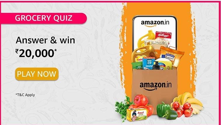 Amazon Grocery Quiz 30 june