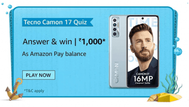 Amazon Tecno Camon 17 Quiz Answers